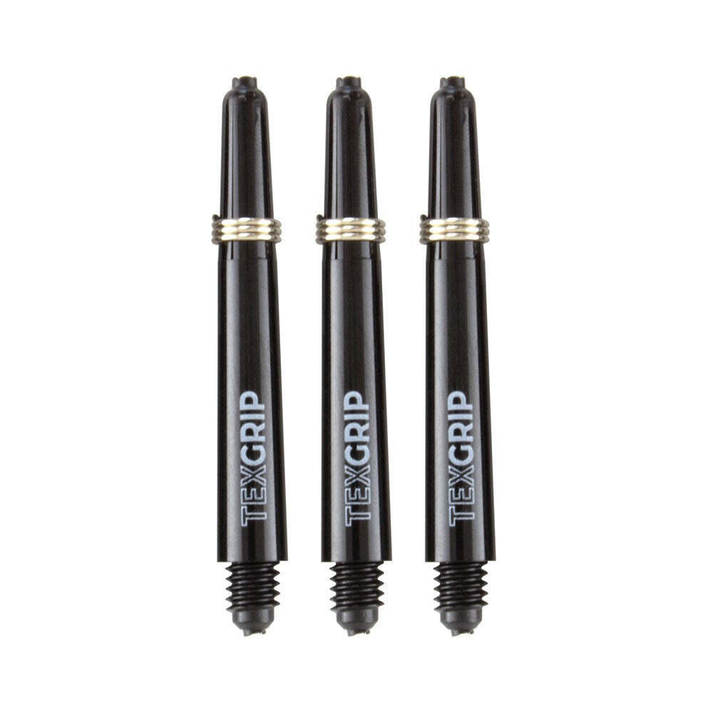 8x 3pc Formula Sports Tex Grip 30mm Nylon Shafts Short - Black
