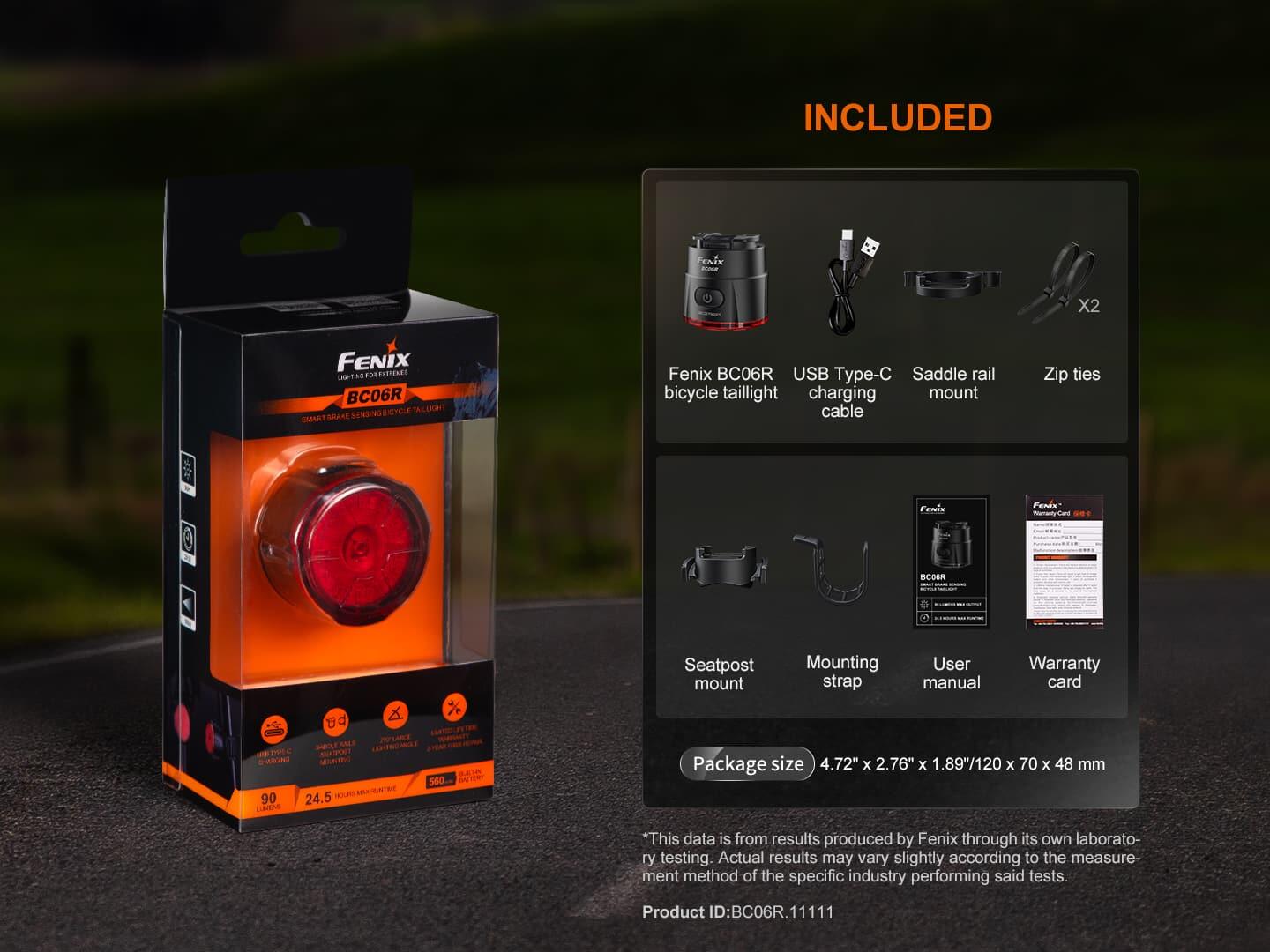 Fenix BC06R, Smart Velo-Rücklicht 7/8