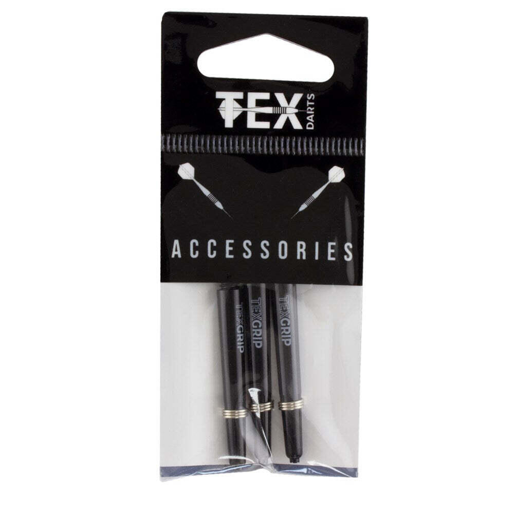 8x 3pc Formula Sports Tex Grip 35mm Nylon Shafts Intermediate - Black