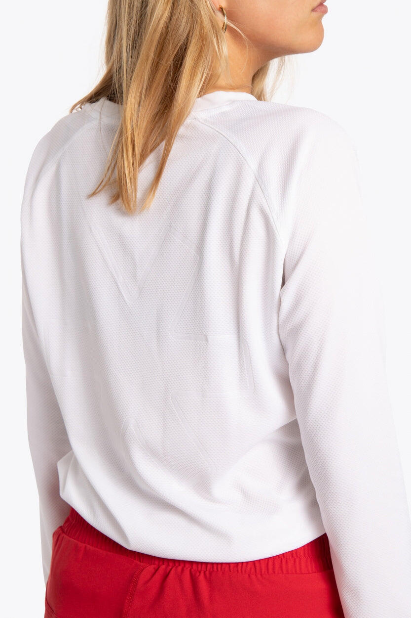 T-shirt d'entraînement à manches longues pour femmes Osaka | Blanc 5/6