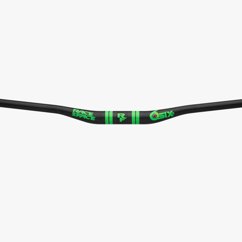 SIXC handlebars with 20mm rise - 35 x 820 - carbon/green