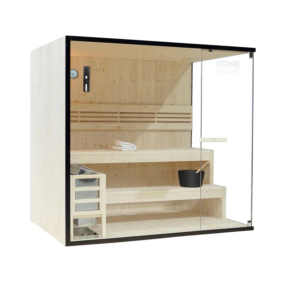 Tradycyjna sauna SHADOW XL - 200 x 150 cm dla 5 osób 12/12