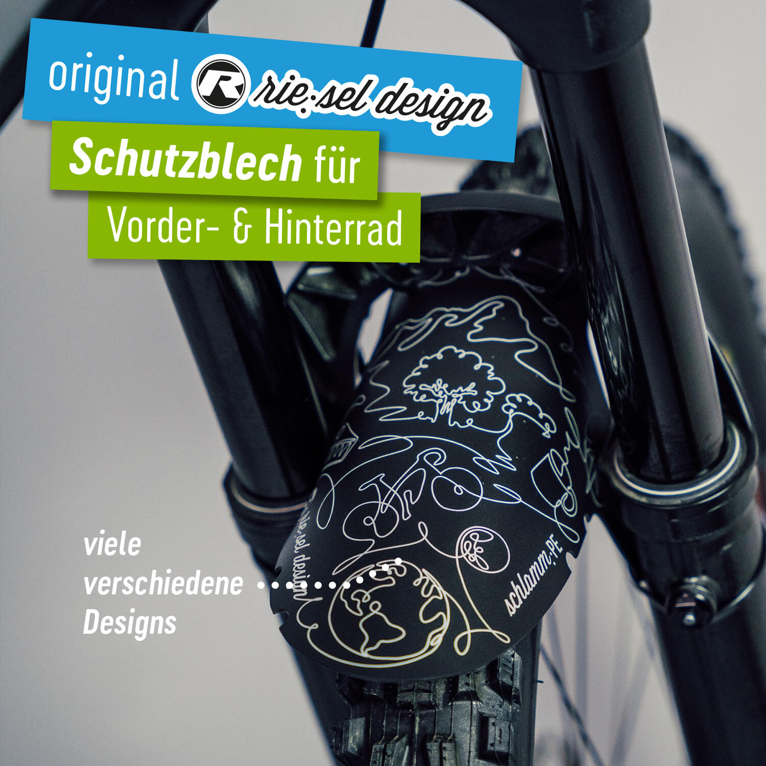 MTB Fahrrad Schutzblech Mudguard Vorne oder Hinten 20"/24"26"/27,5"/28" 3/8