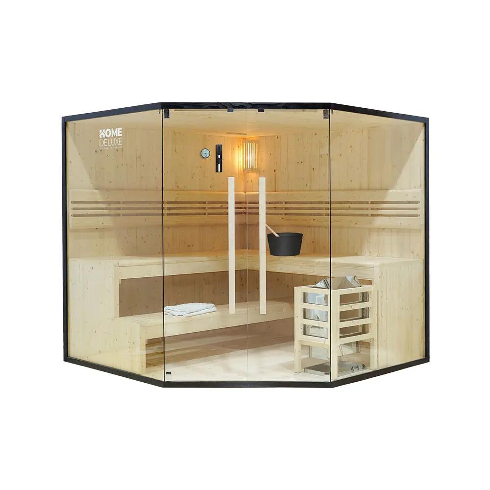 SHADOW XL BIG Traditional Sauna 200 x 200 cm for 6 People