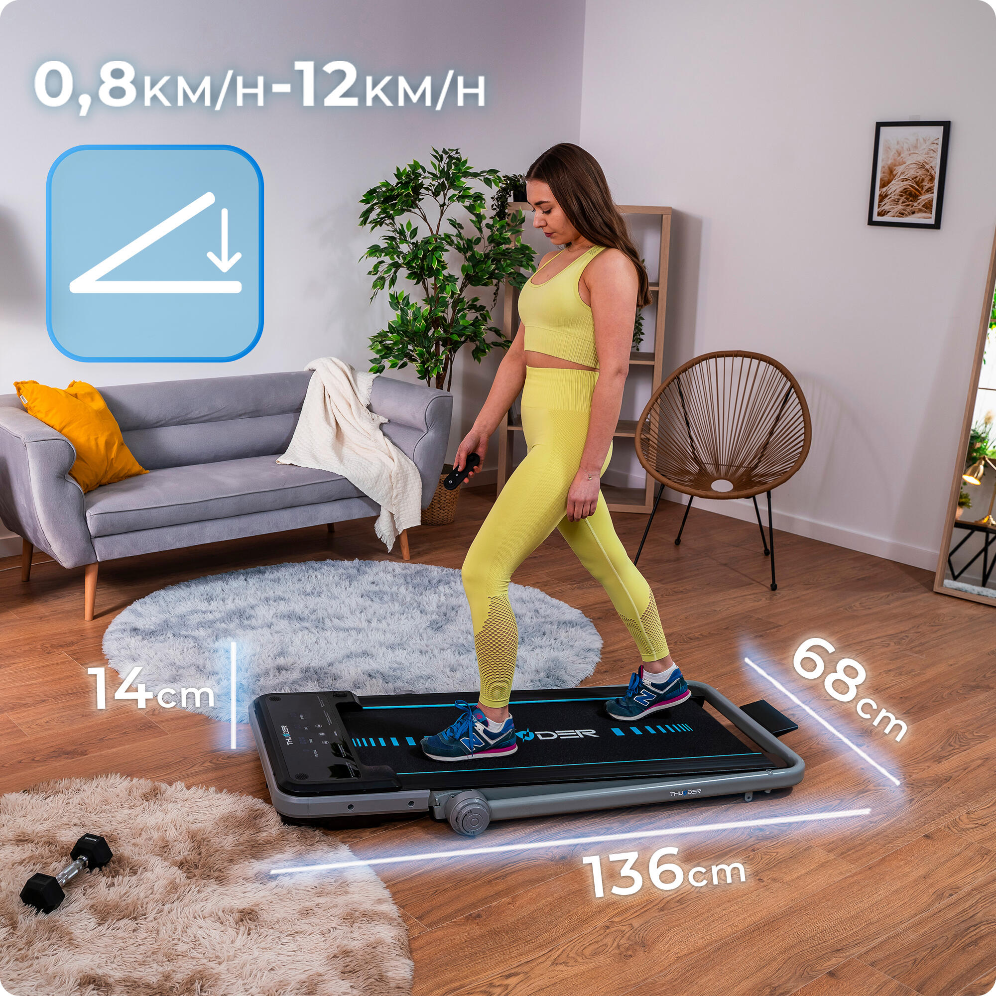 Bieżnia elektryczna do biegania Thunder IMPACT 4/8