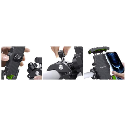 Soporte para móvil para bicicleta negro universal 5/7