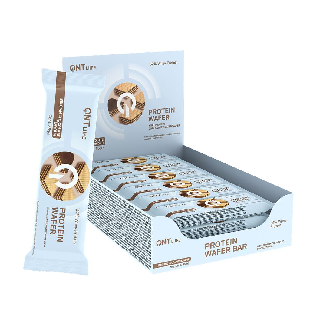 QNT Eiwitwafel 32% - Chocolade - 12 x 35 g