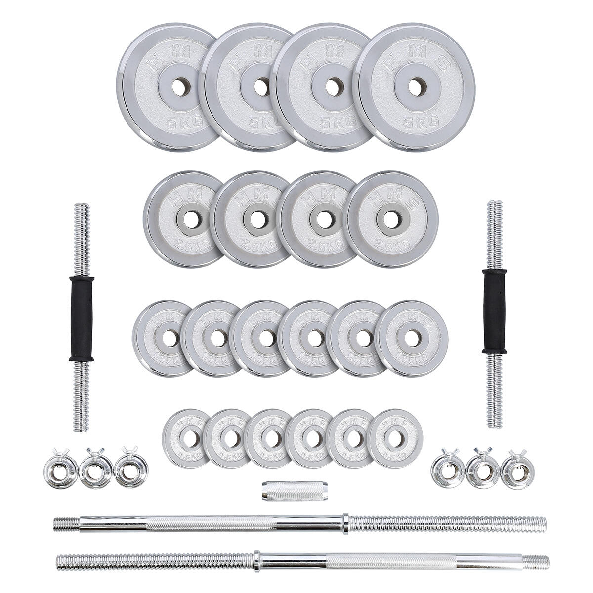 Set d'Haltères et Dumbbells Réglables avec Mallette de Rangement - 50 kg 2/7