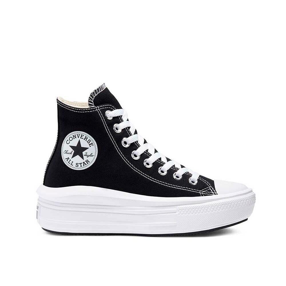 Converse - Baskets Femme Chuck Taylor All Star Move Platform Hi Converse - Chaussures De Sport - Blanc|noir - 37,5 - Decathlon