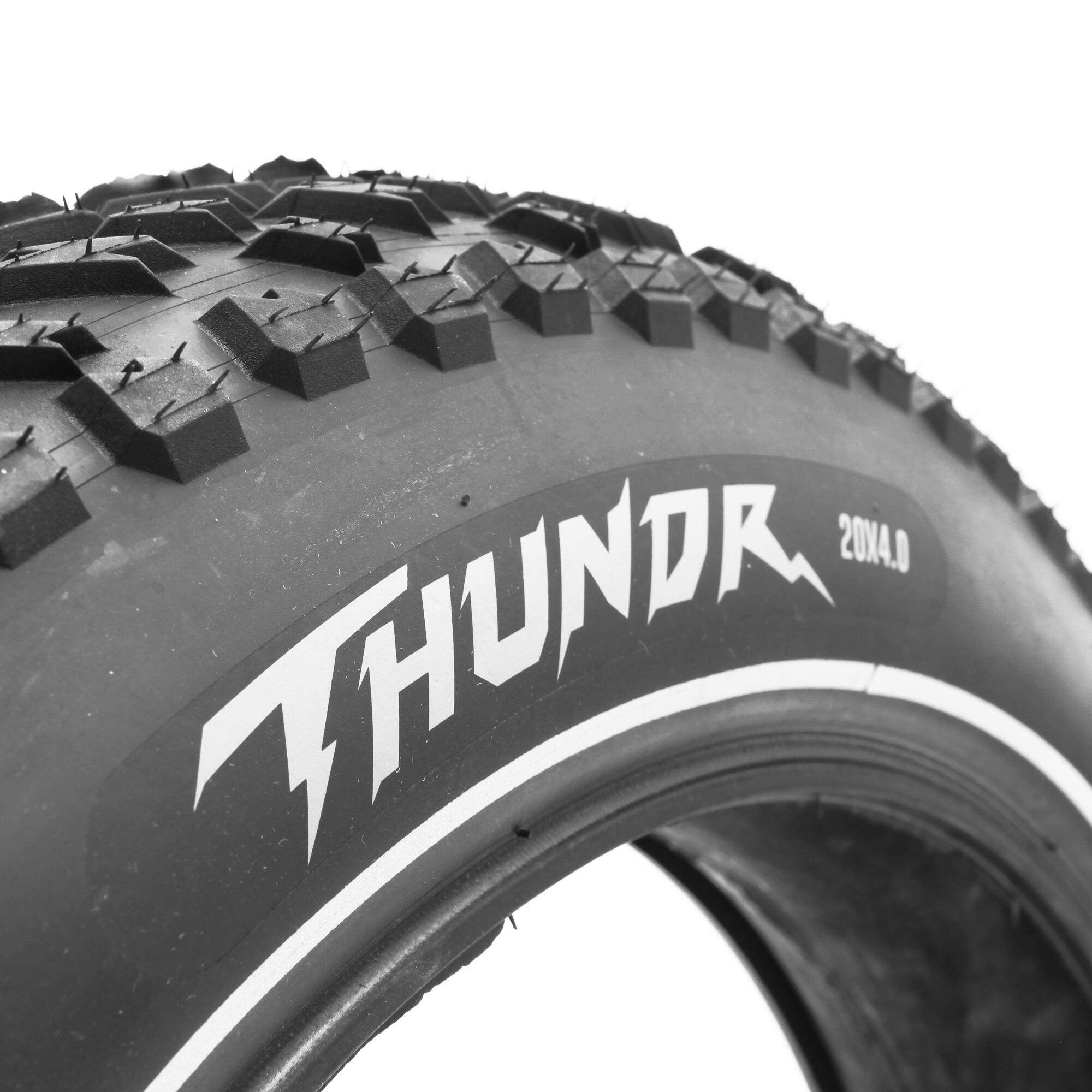 DELI TIRE Plášť SA-312 20x4 REFL Thundr E-BIKE Reflexní Pruh
