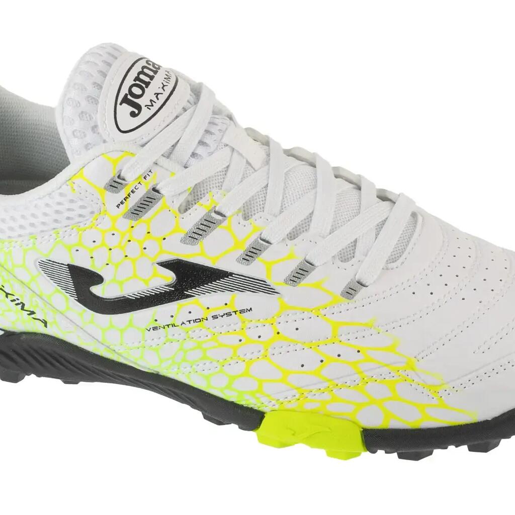 Футболни обувки Joma Maxima 2532 бяло жълто зелено TF