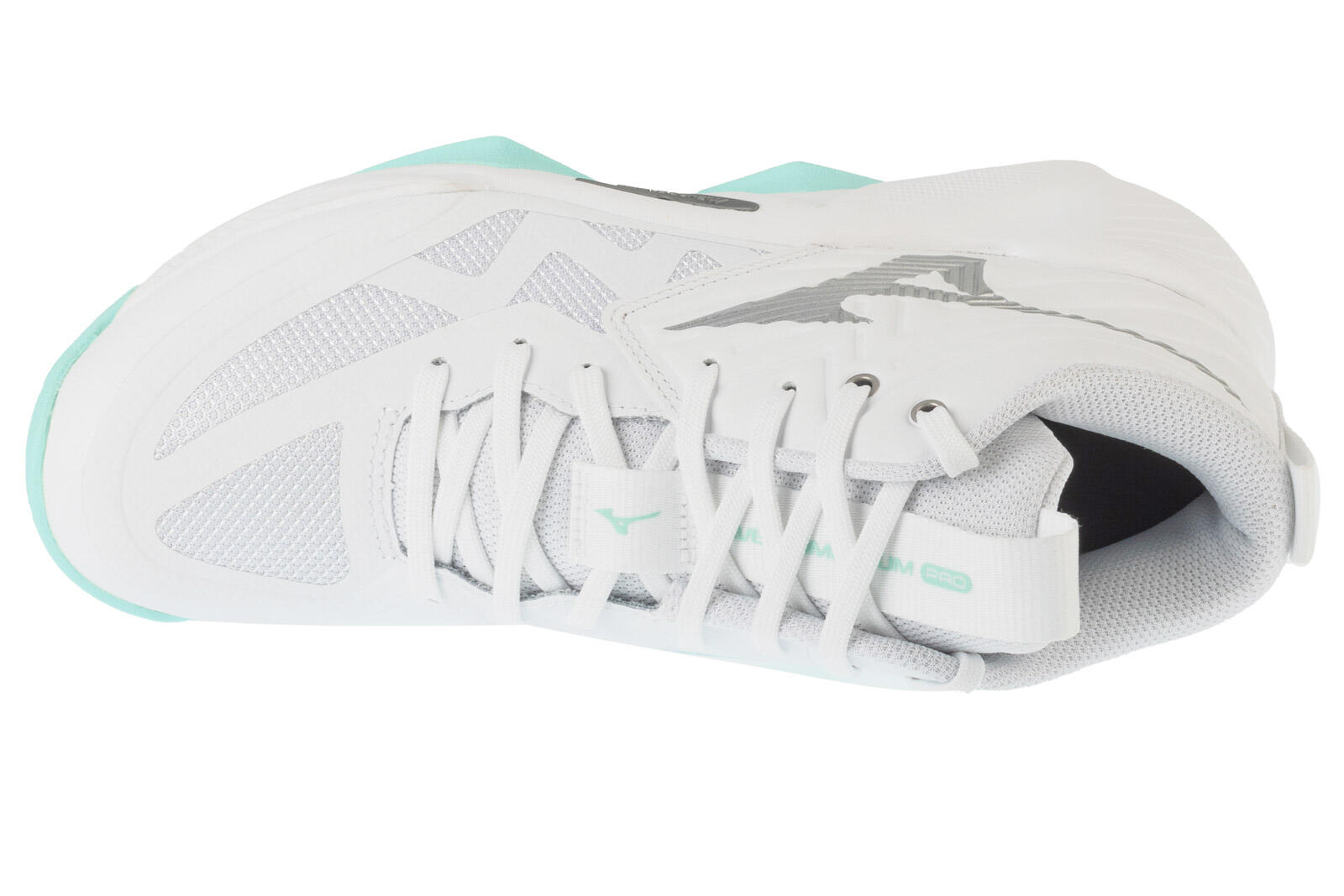 Zapatillas Mizuno Pro Mid Women Blanco/azul 2025 3/4
