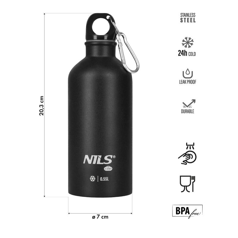 Butelka turystyczna 550ml NC3801Nils Camp