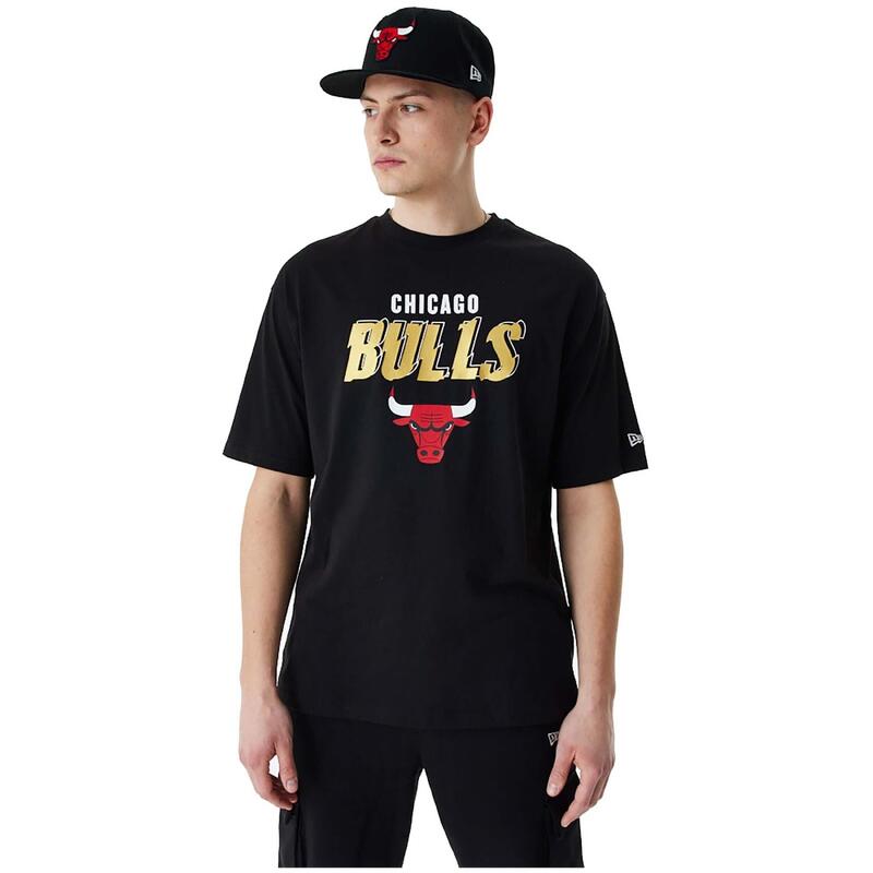Koszulka męska New Era Team Script OS Tee Chicago Bulls