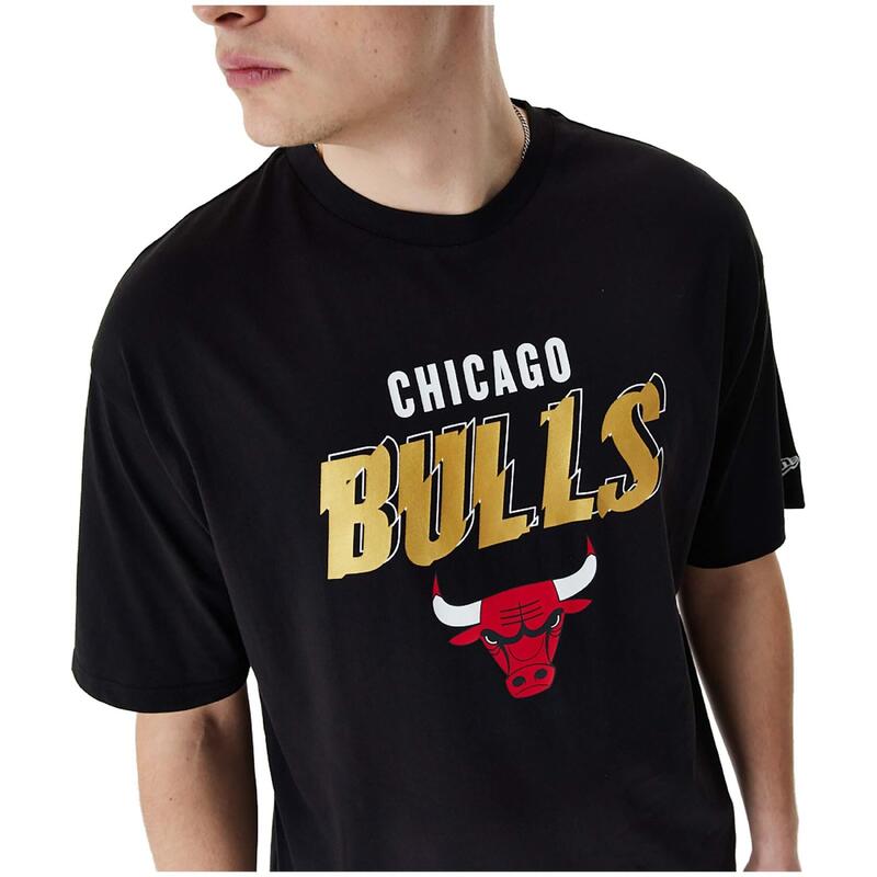 Koszulka męska New Era Team Script OS Tee Chicago Bulls
