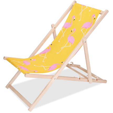 Leżak turystyczny Springos drewniany z 3-stopniową regulacją