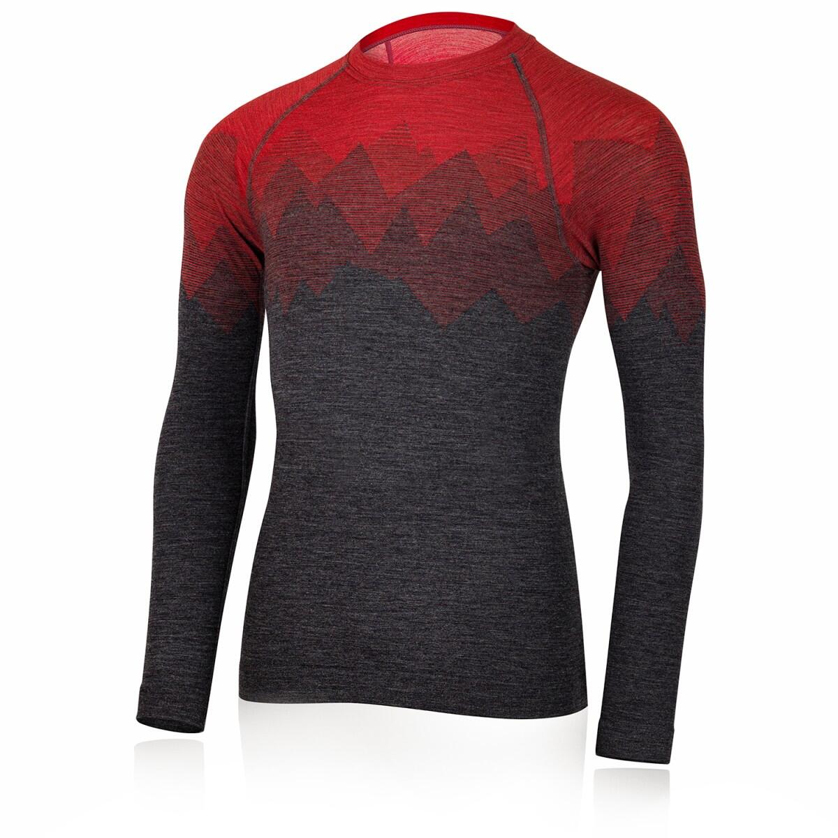 Lasting - T-shirt En Laine Mérinos Pour Homme Welor - T-shirt Manches Longues - Rouge - Decathlon