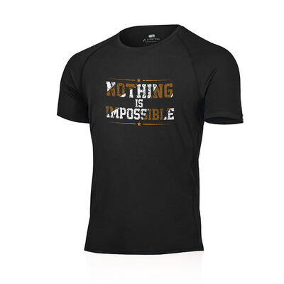 Merino t-shirt voor heren met impos-print