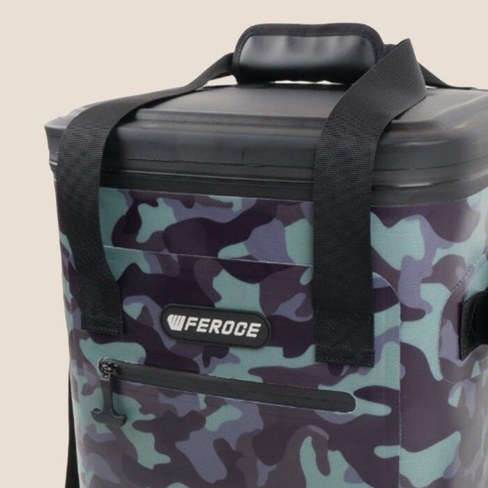 Glacière 18L Vert et Gris 3/4