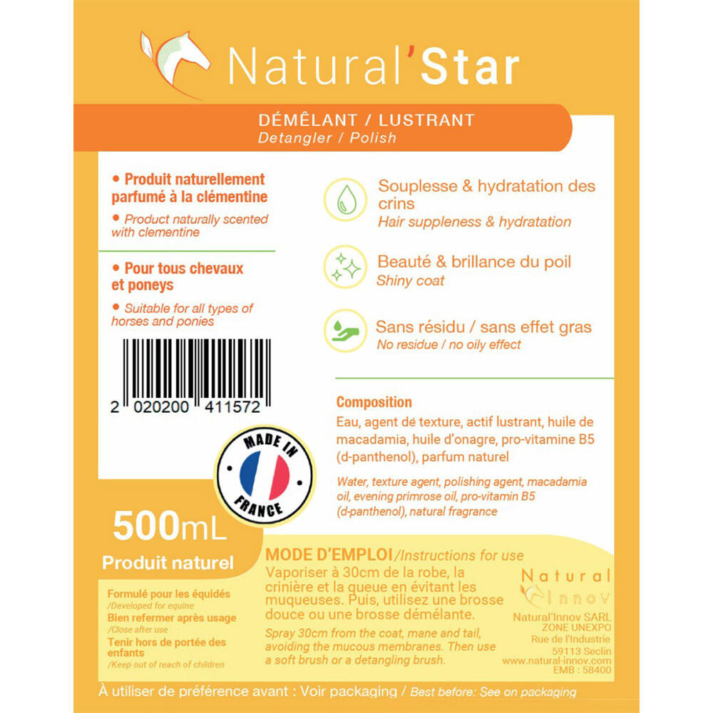 Démêlant lustrant Natural'Star - Natural'Innov 2/5