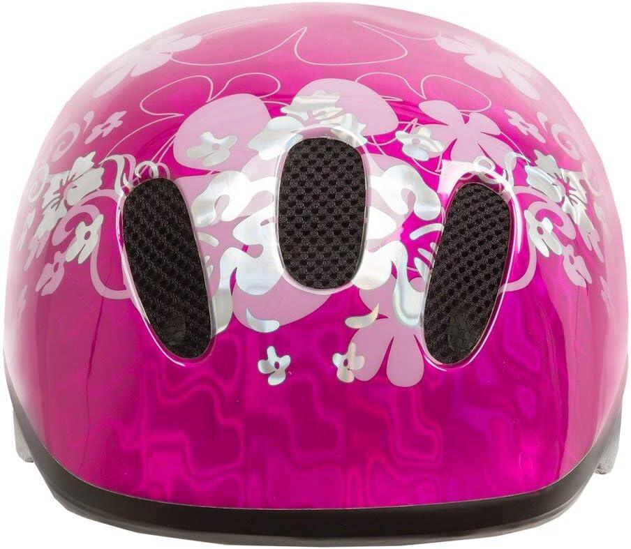 Kids/Childs Girls Scooter/Bike/Bicycle Helmet S 52-57cm - Pink Flower Design 2/4