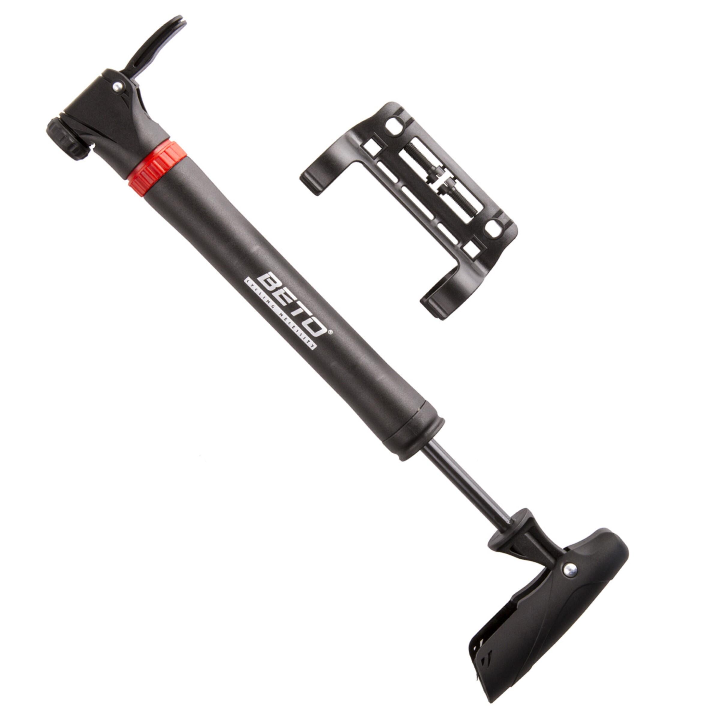 BETO BETO 360 Degree 80 PSI T-Handle Dual Valve Mini Pump (SV,PV,DV) with Bracket