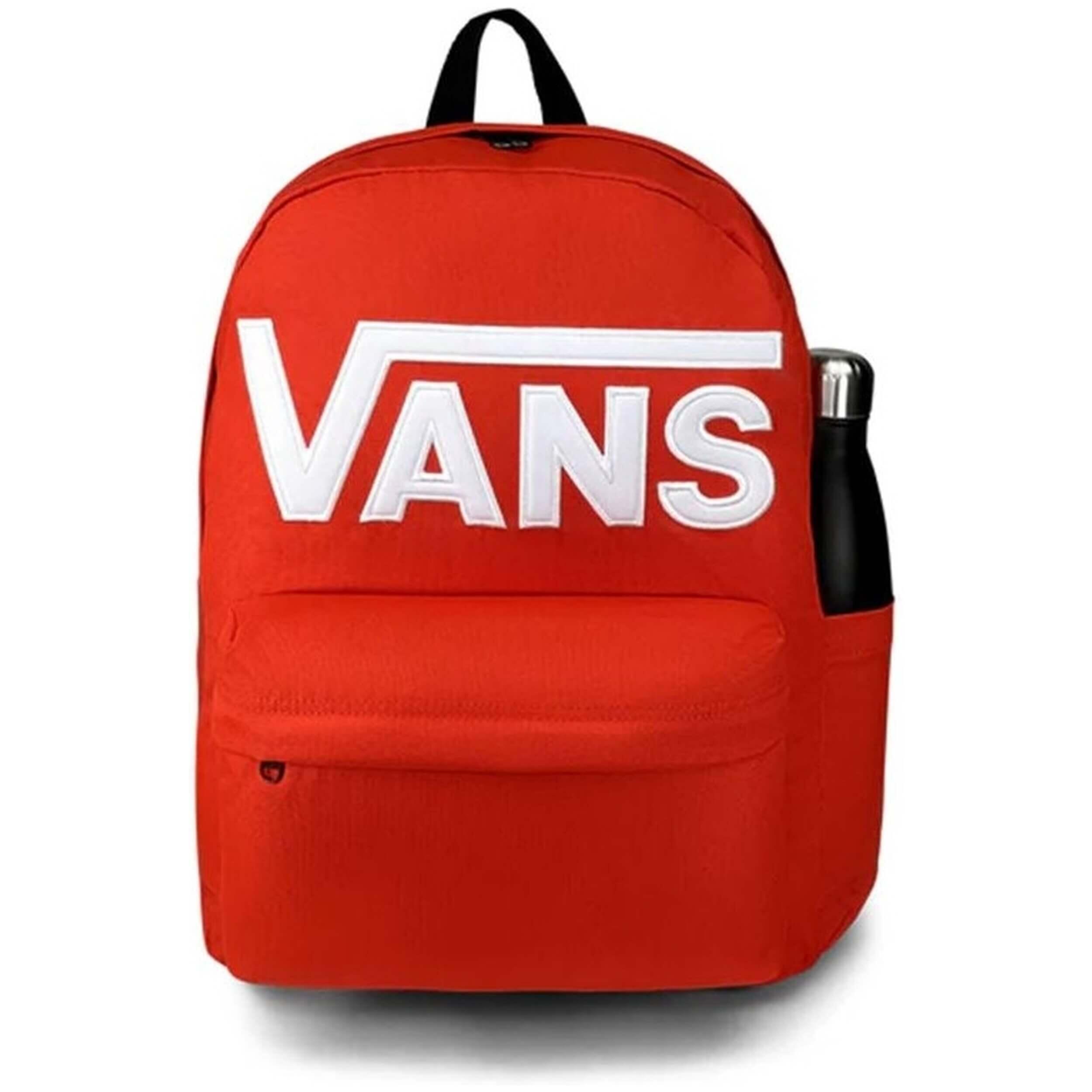 Vans - Sac À Dos Vans Old Skool Drop V Pour Homme - Sac À Dos - Blanc|orange - Taille Unique - Decathlon