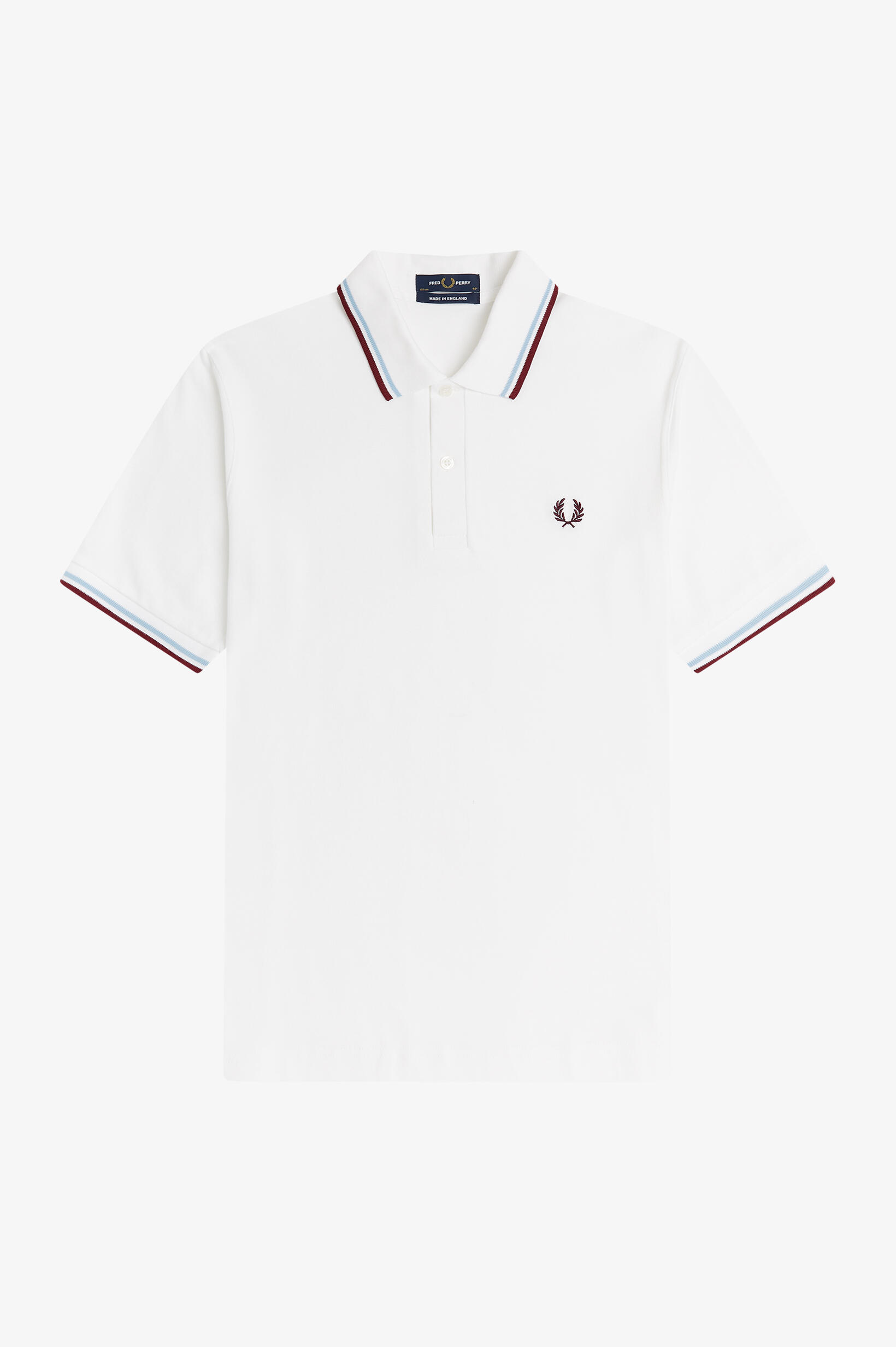 Camiseta para Hombre Fred perry M12 120 Blanco 2/4