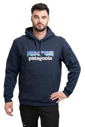 Sweat à Capuche Homme Patagonia "P-6 Logo Uprisal Hoody" M Bleu