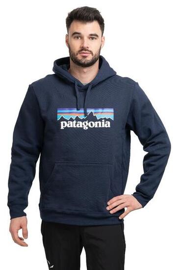 Sudadera con capucha Felpa Patagonia Logo Uprisal nueva azul marino