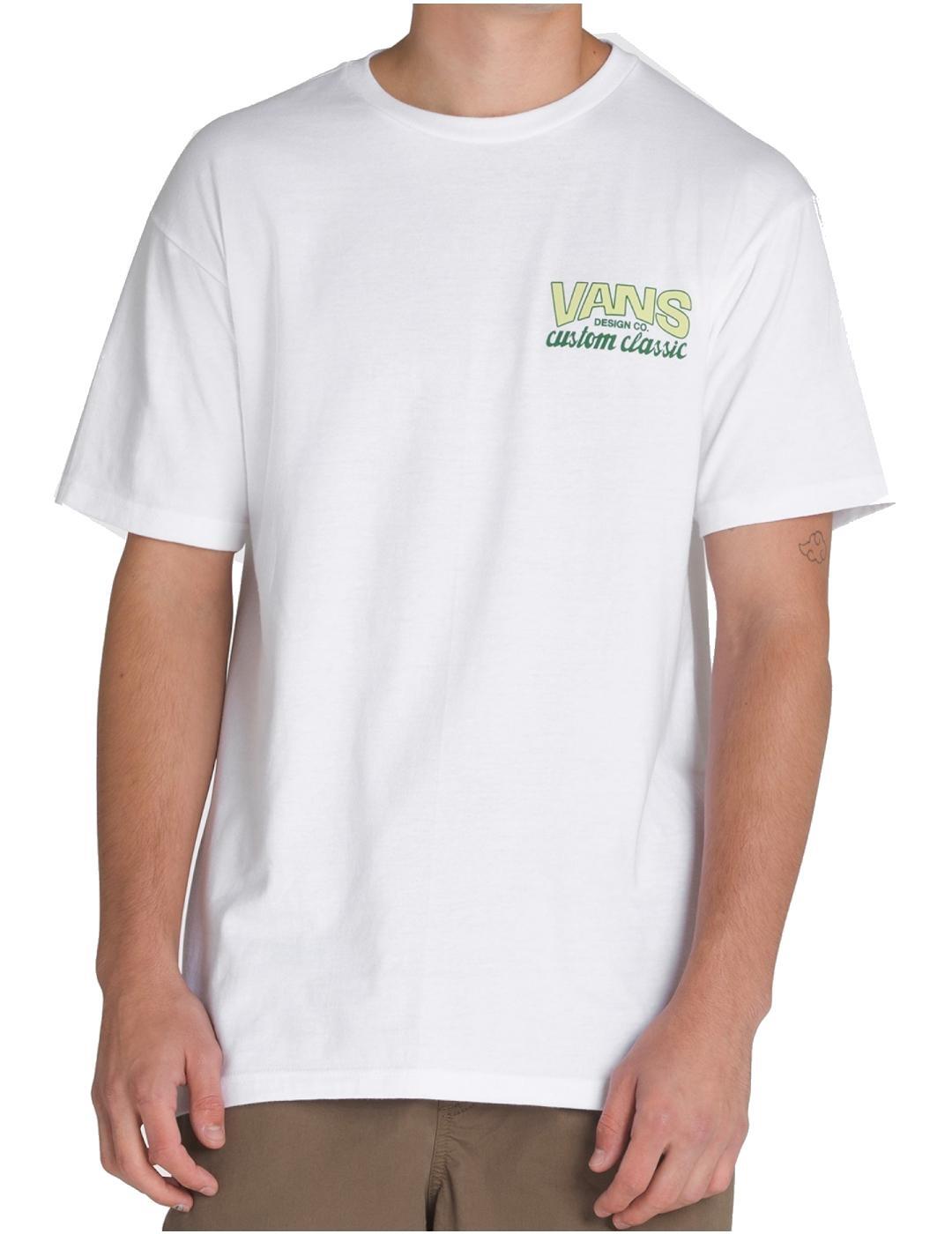 T-shirt pour homme Vans Shop front ss Blanc 5/7