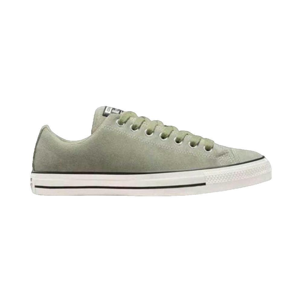 Tênis masculino Converse All Star de camurça verde. 1/4