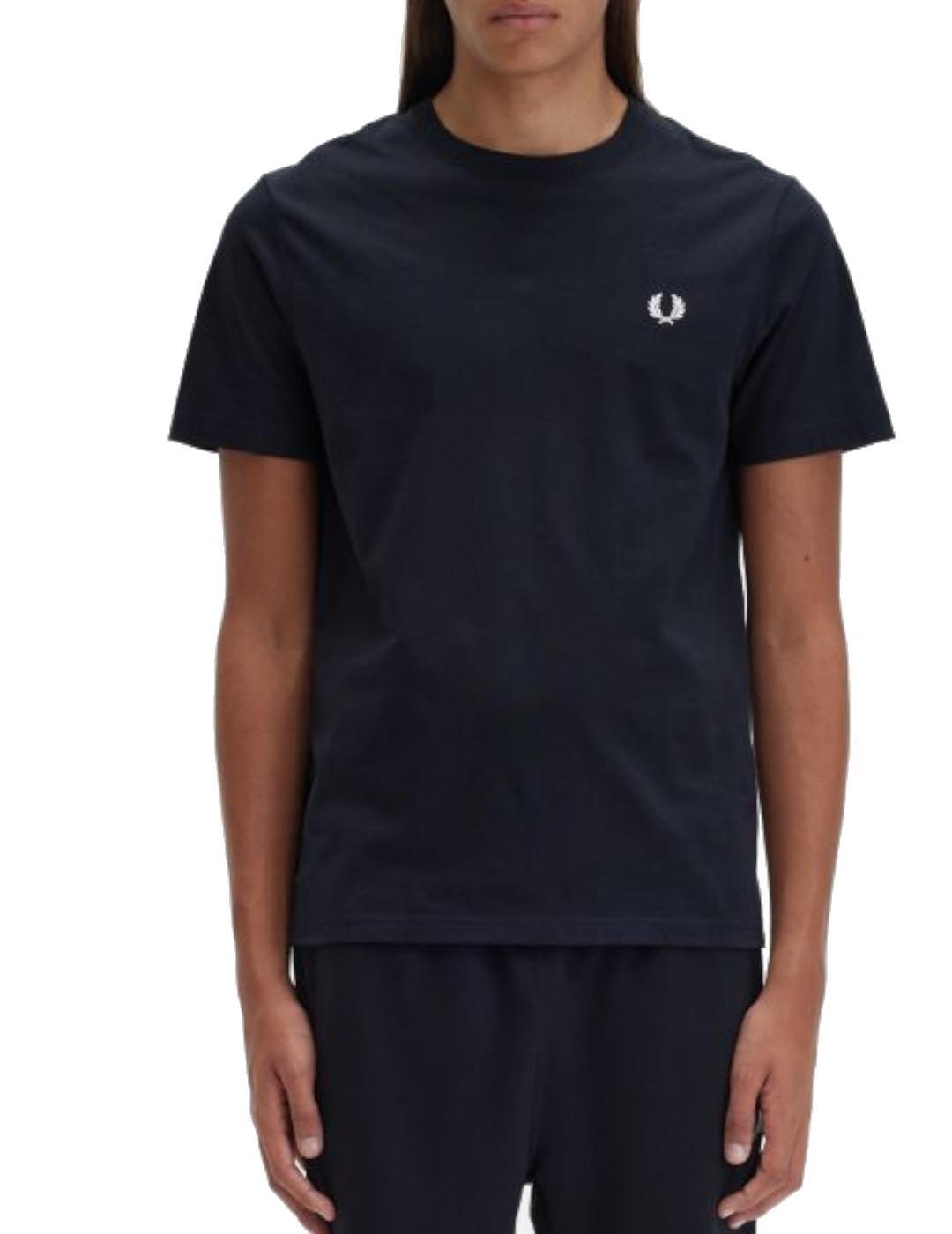 Fred Perry Men's Black Neck T-Shirt 5/7