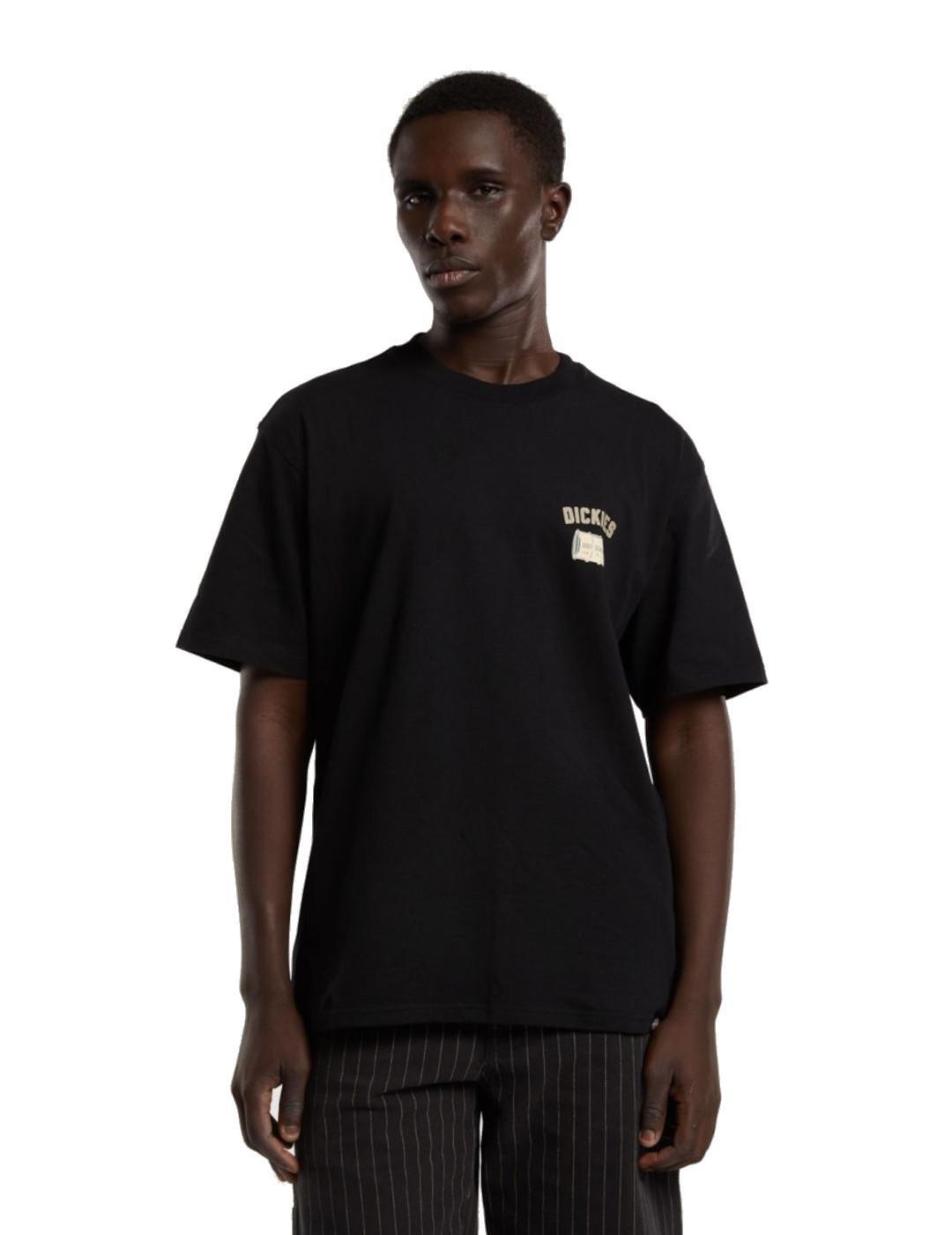 Maglietta da uomo Dickies Service crew nera. 3/5