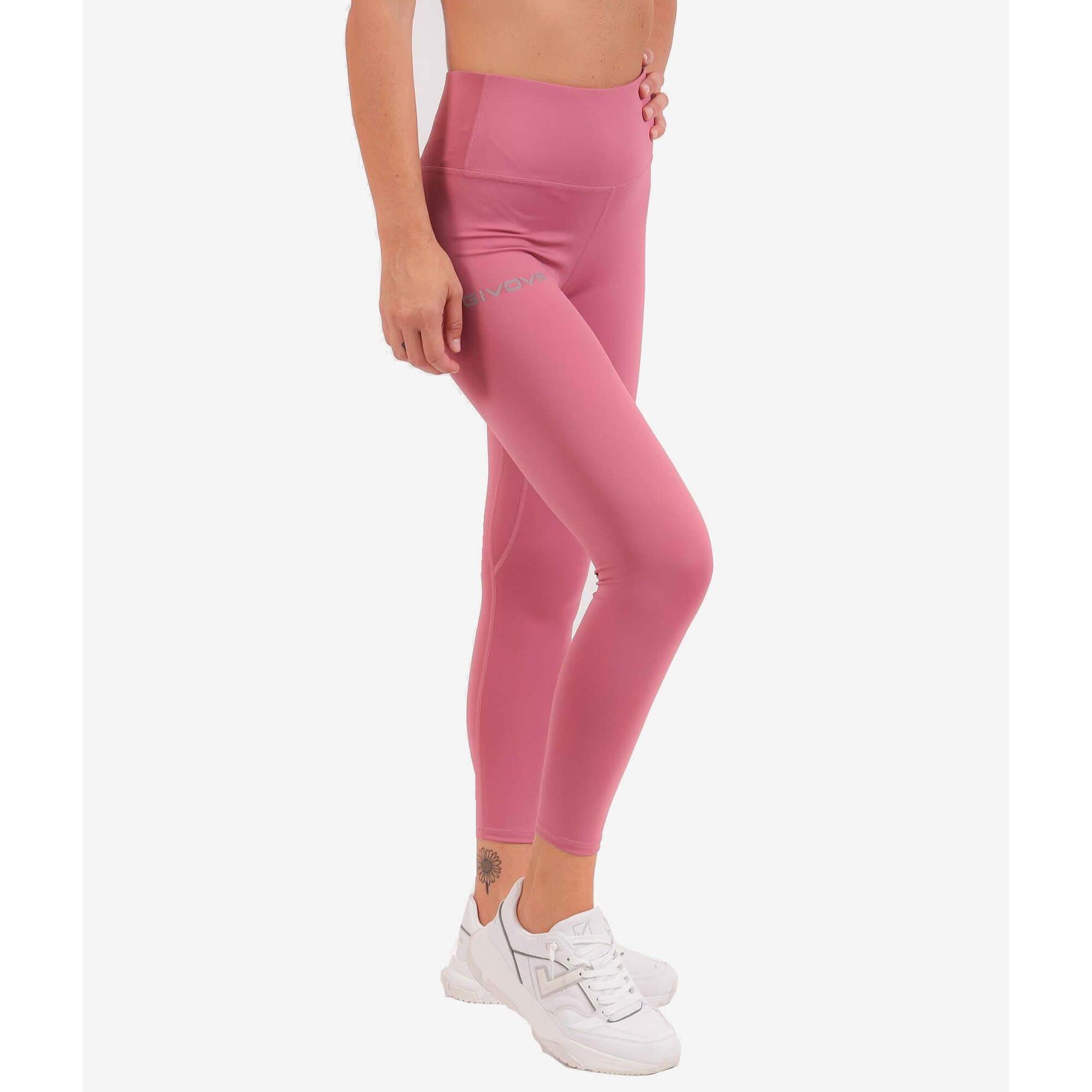 Legginsy Sportowe Givova Damskie 2XL - Antyczny Róż Oddychający