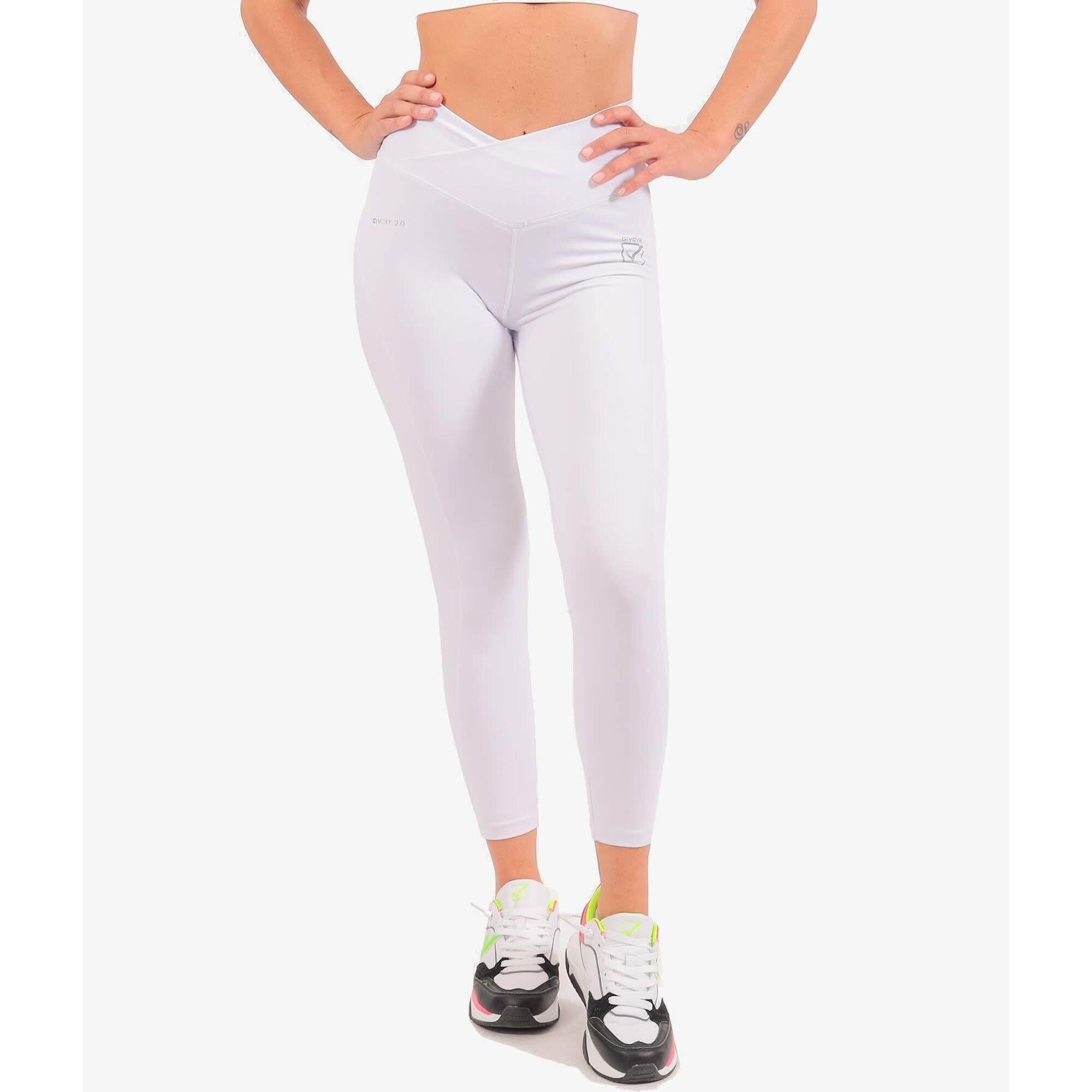 Givova - Legging Femme Givova Eco - Legging - Blanc|noir - 48 Xl - Decathlon