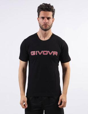 Katoenen t-shirt givova spot zwart