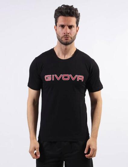 Givova Unisex T‑Shirt 100% Baumwolle, Rundhals, Logo-Print