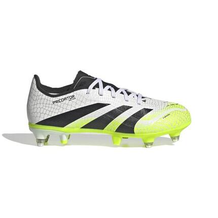 Botas de fútbol Adidas Predator League SG Junior Blanco, negro y amarillo limón