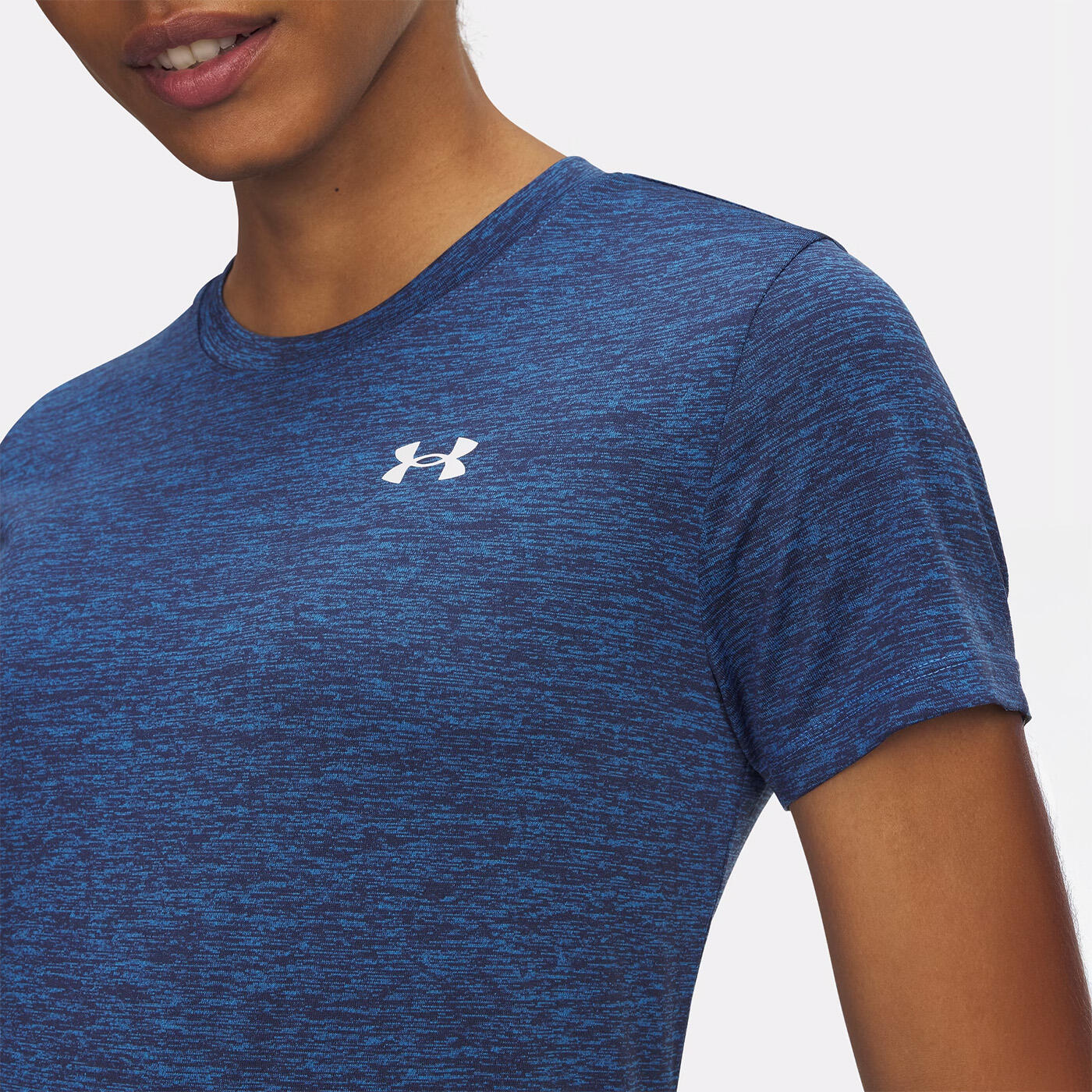 T-shirt pour femme UA Tech™ Twist Under Armour Bleu 3/3