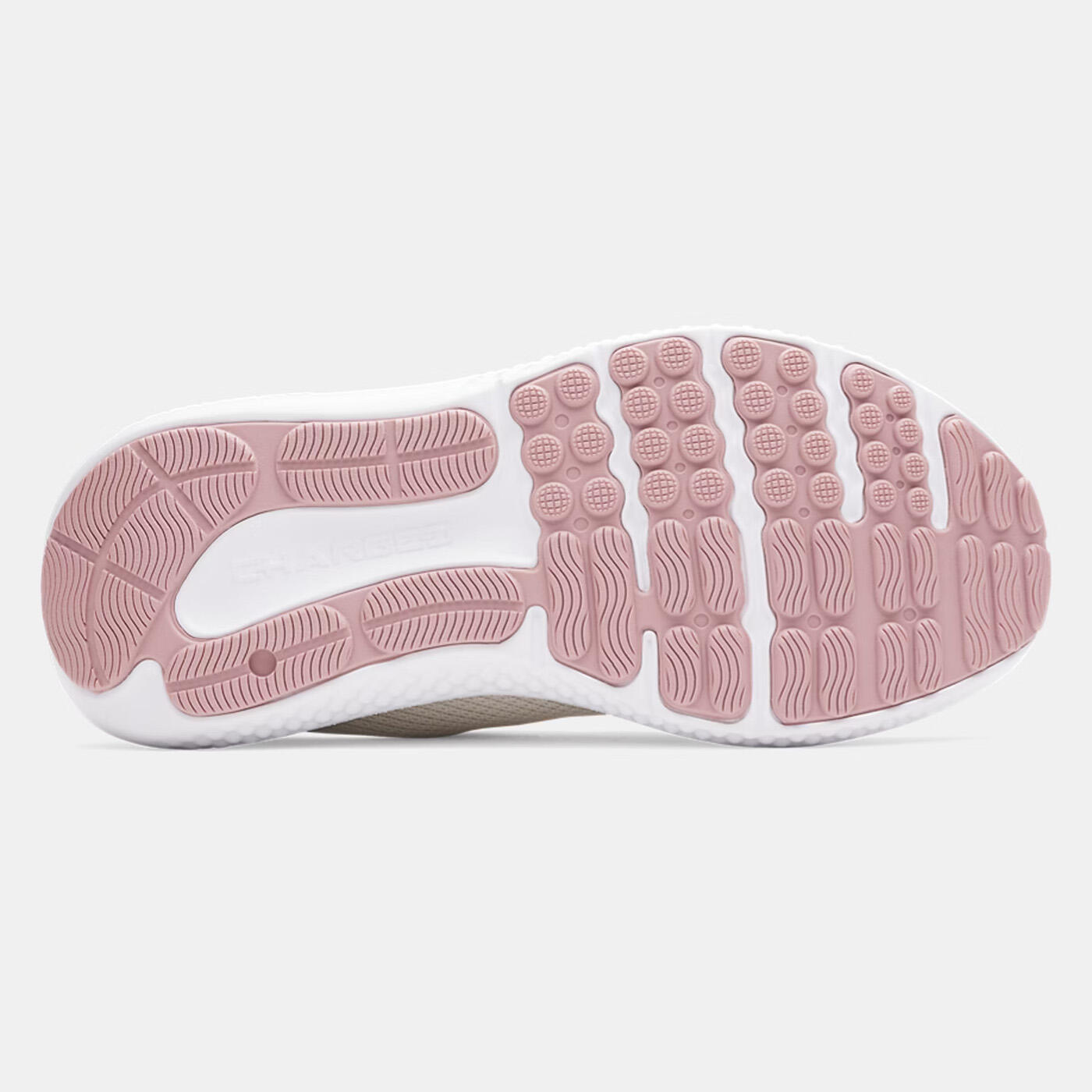Scarpa da running UA Charged Surge 4 da donna Under Armour bianca e rosa 2/5