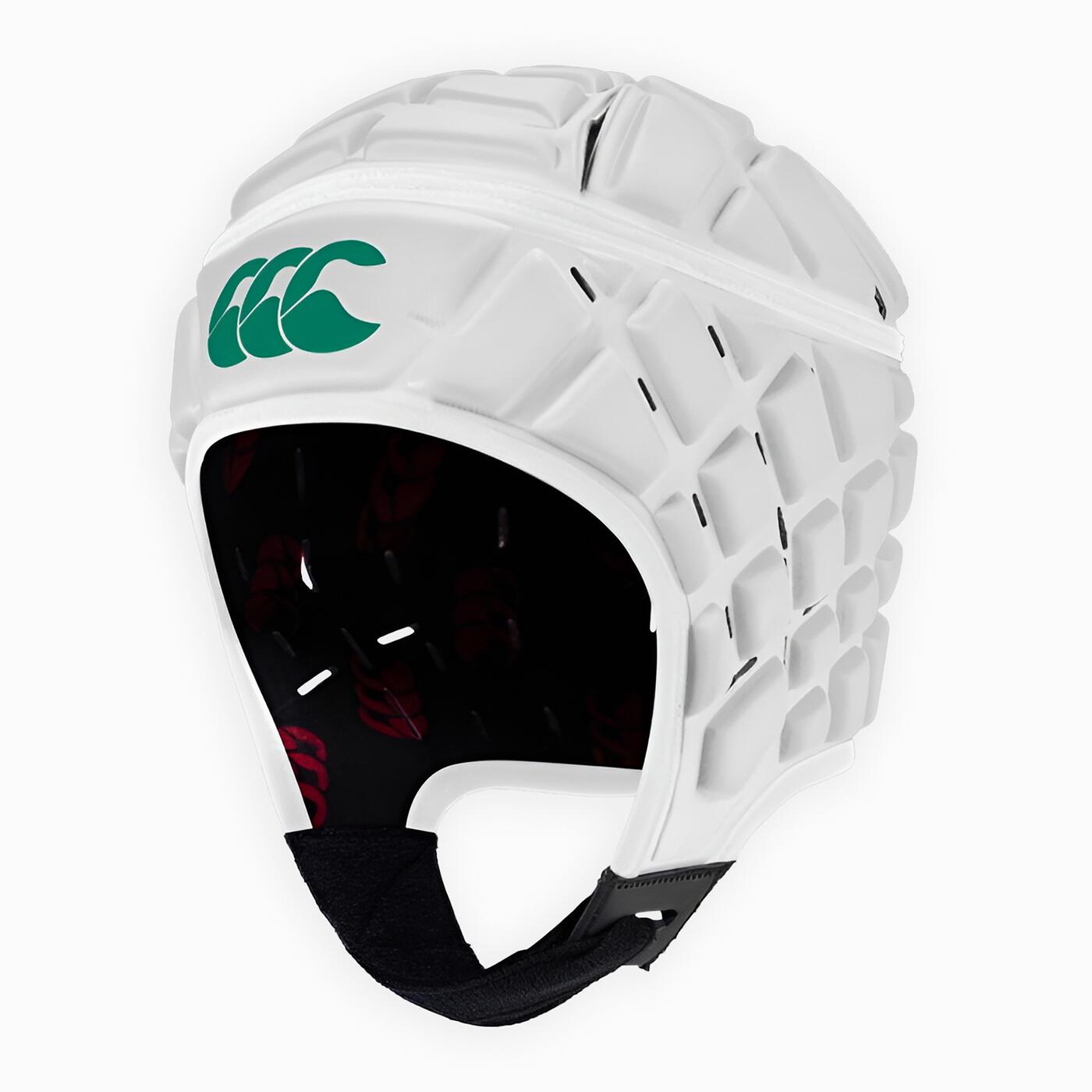 Casco Da Rugby Raze Canterbury Bianco E Verde 1/4