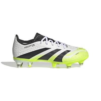 Botas De Fútbol Adidas Predator League Sg Junior Blanco, Negro Y Amarillo Limón