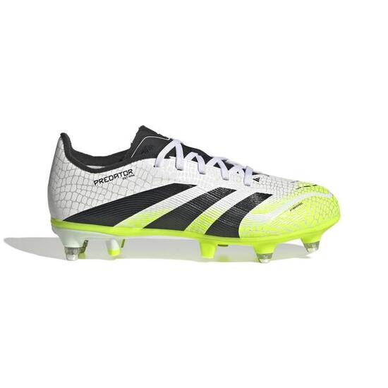 Scarpe Da Calcio Adidas Predator League Sg Junior Bianco Nero E Giallo Limone