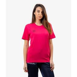 T-shirt Fuchsia Givova 2XL en Coton pour Femmes