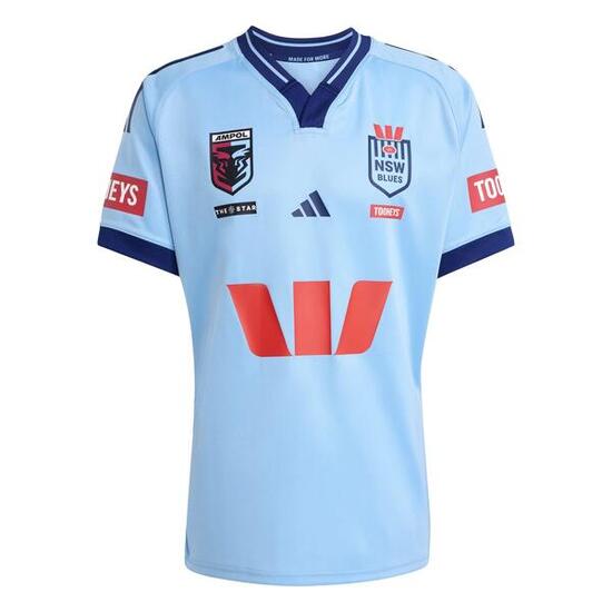 Maillot Replica Domicile New South Wales Blues Adulte Bleu ciel