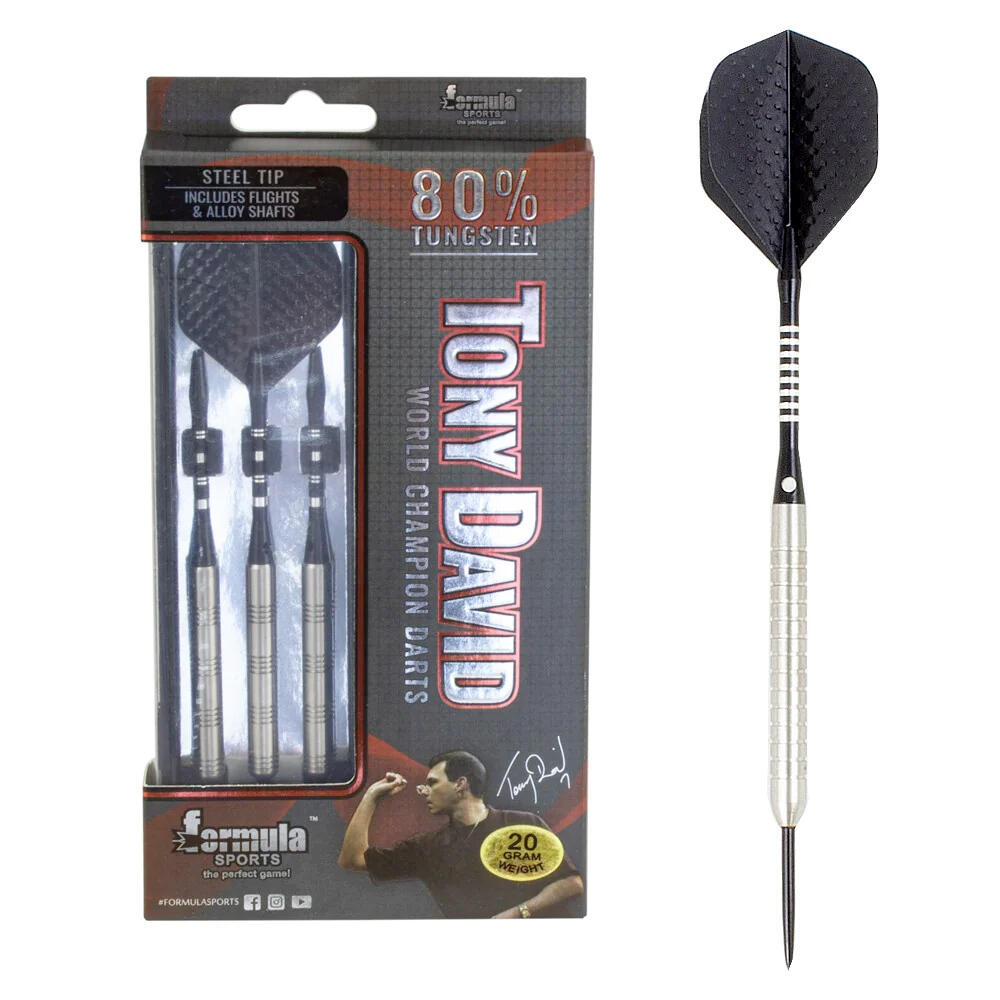 Formula Sports Tony David 80% Tungsten Darts Steel Points