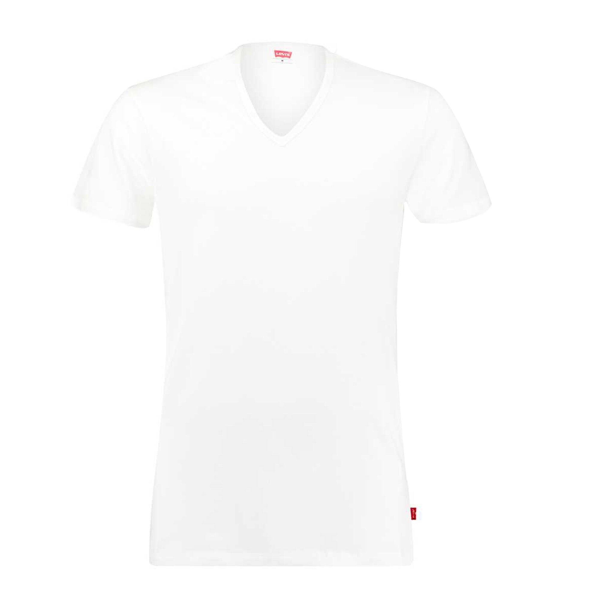 Levi’s Herren T-Shirt 3-er Pack Men Herren Unterhemd Rund V-Ausschnitt 3/5