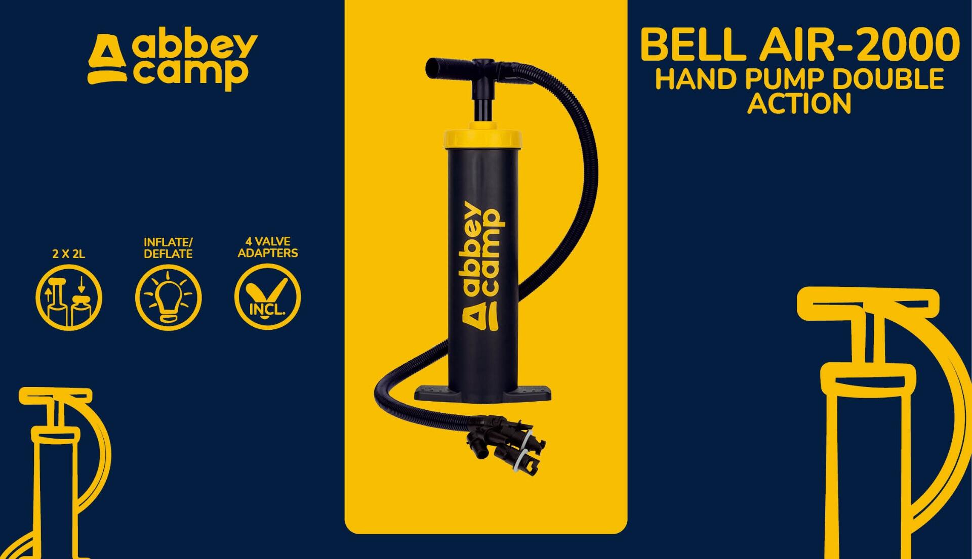 Pompa de mano de doble acción Abbey Camp® Bell 7/7