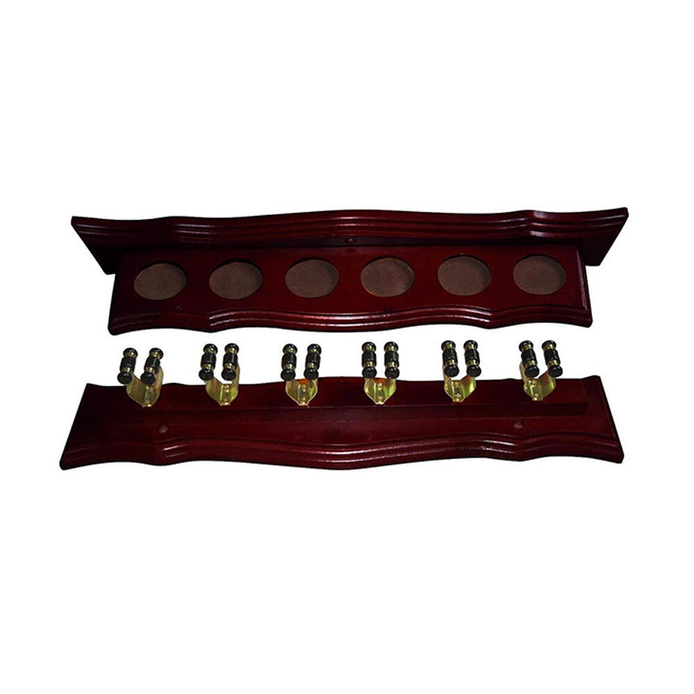 Formula Sports 6 Clip Pool Cue Wall Billiards Rack